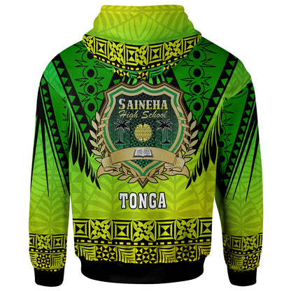 Tonga Polynesian Hoodie - Saineha High School with Tonga Patterns and Polynesian Culture