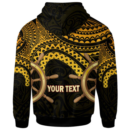 Hawaii Custom Personalised Hoodie - Waipahu High School Marauders Pirates Polynesian Tribal Pattern