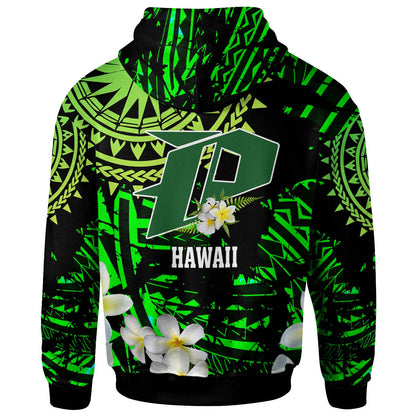 Hawaii Polynesian Hoodie - Pahoa High And Intermediate School with Polynesian Patterns