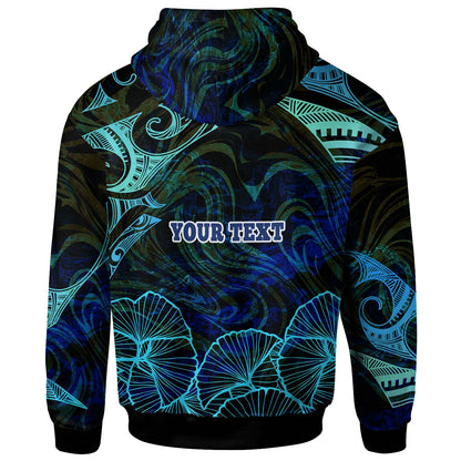 Hawaii Custom Personalised Hoodie - Waimea High School Surfer Polynesian Pattern