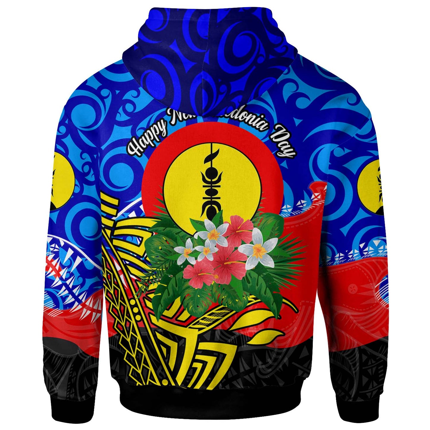 New Caledonia Hoodie - Custom Personalised "Land of Speech, Land of Sharing" with Polynesian Hoodie