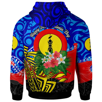 New Caledonia Hoodie - Custom Personalised "Land of Speech, Land of Sharing" with Polynesian Hoodie