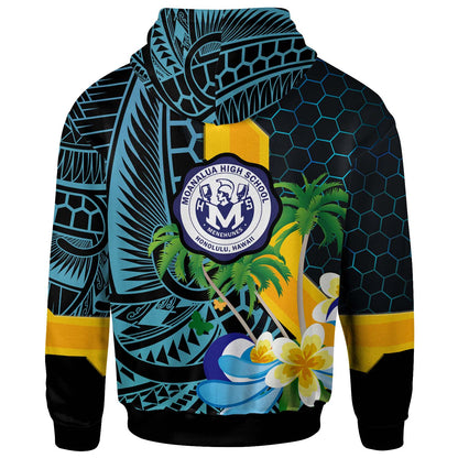 Hawaii Custom Hoodie - Moanalua High School Memehune Polynesian Tribal Pattern