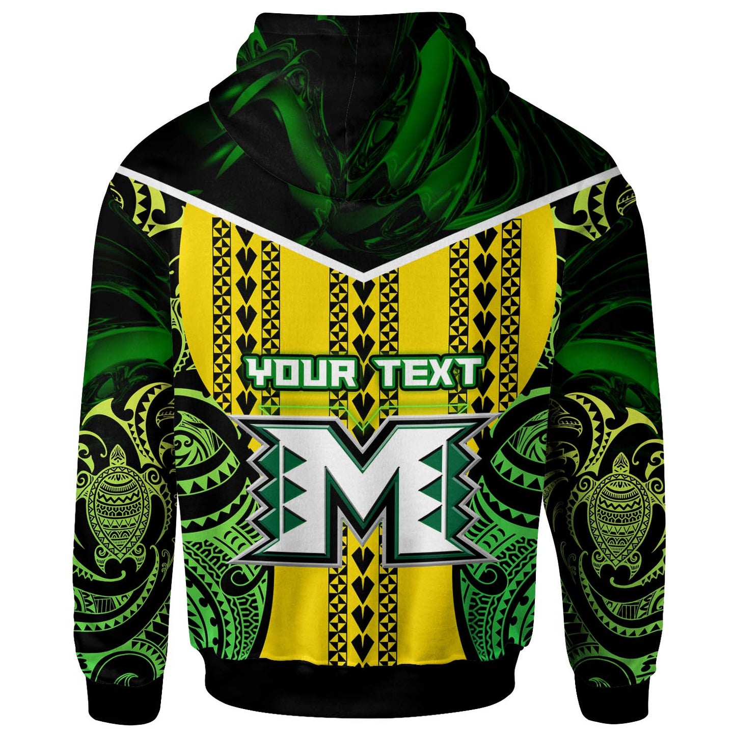 Hawaii Custom Personalised Hoodie - Moloka'i High School Polynesian Farmer with Tribal Pattern Hoodie