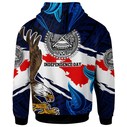 American Samoa Hoodie - Custom Happy Independence Day Samoa  with Polynesian Culture