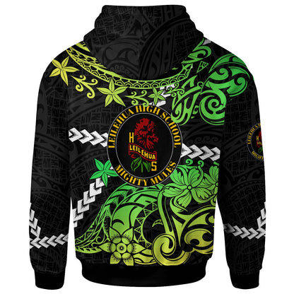 Hawaii Custom Personalised Hoodie - Leilehua High School Polynesian Pride with Lehua Flower