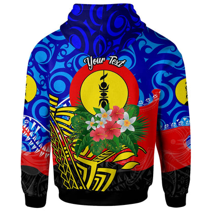 New Caledonia Hoodie - Custom Personalised "Land of Speech, Land of Sharing" with Polynesian Hoodie