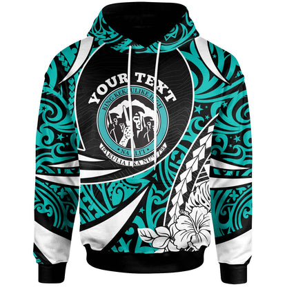 Hawaii Custom Personalised Hoodie - King Kekaulike High School Polynesian Tribal Pattern