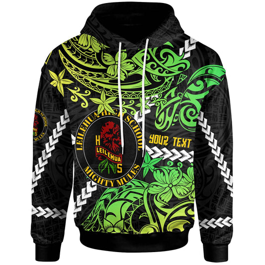 Hawaii Custom Personalised Hoodie - Leilehua High School Polynesian Pride with Lehua Flower