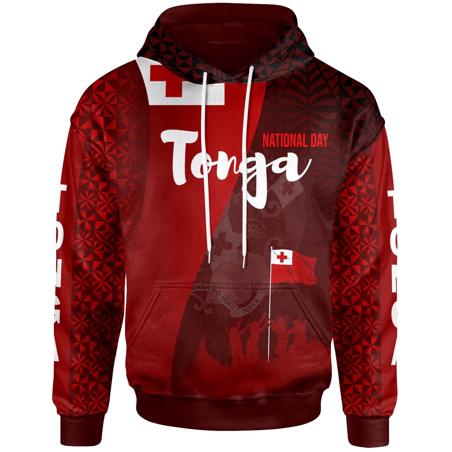 Tonga Hoodie - National Day Tonga Coat Of Arms Polynesian Hoodie