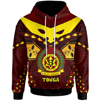 Tonga Custom Hoodie - Vava'u High Shool Tonga with Polynesian Patterns