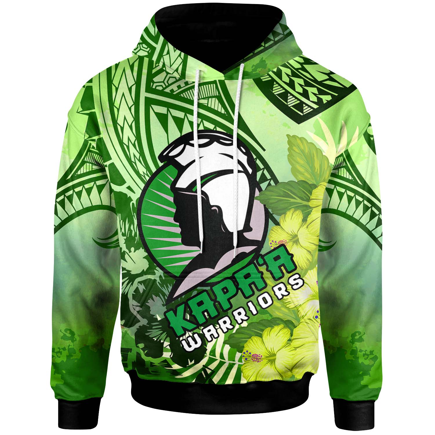 Hawaii Custom Polynesian Hoodie - Kapaa High School Hawaiian Warrior Polynesian Culture Hibicus