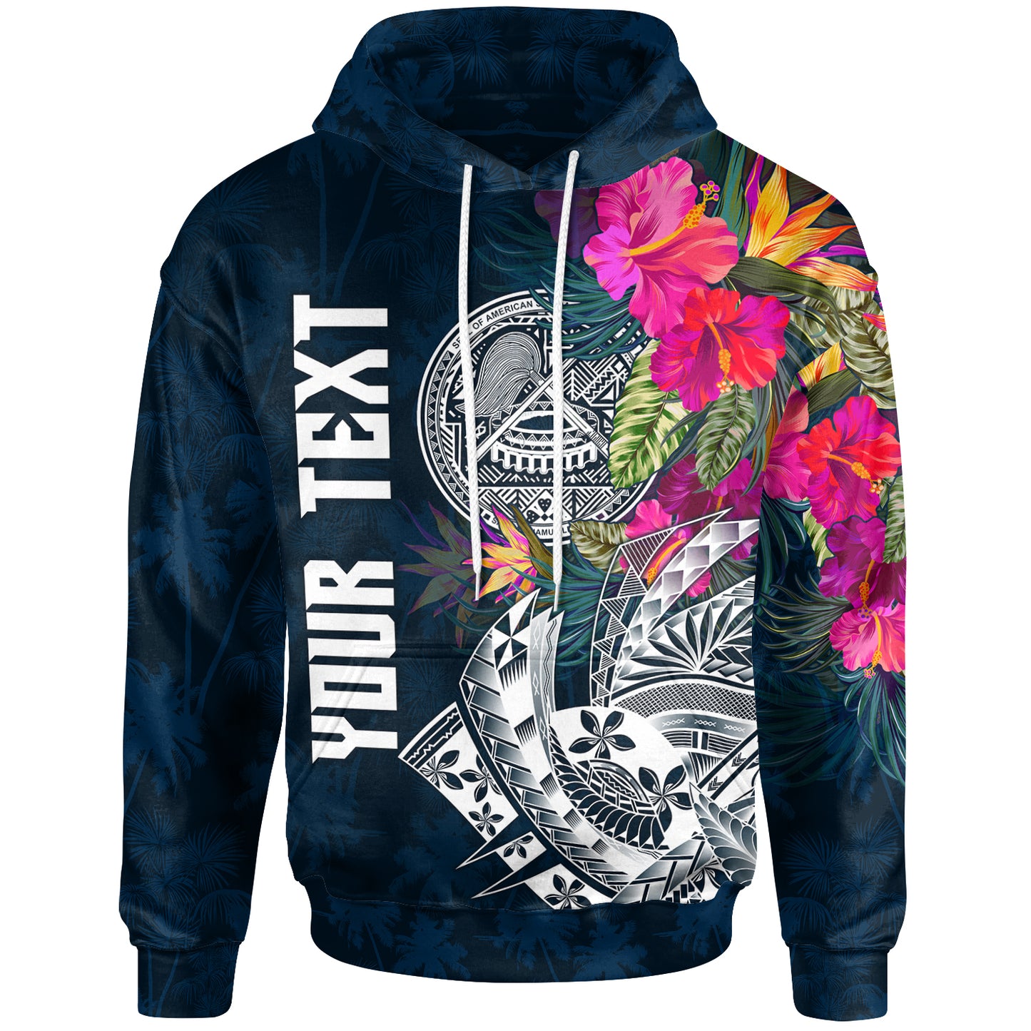 American Samoa Custom Personalised Hoodie - Summer Vibes