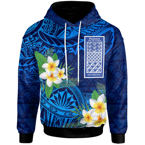 Hawaii Polynesian Hoodie - Waimea Middle Public Conversion Charter School Polynesian Patterns