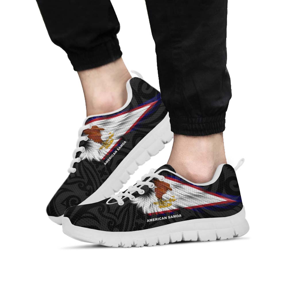 American Samoa Sneakers - Flag Wing Sport Style