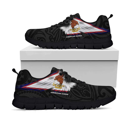 American Samoa Sneakers - Flag Wing Sport Style