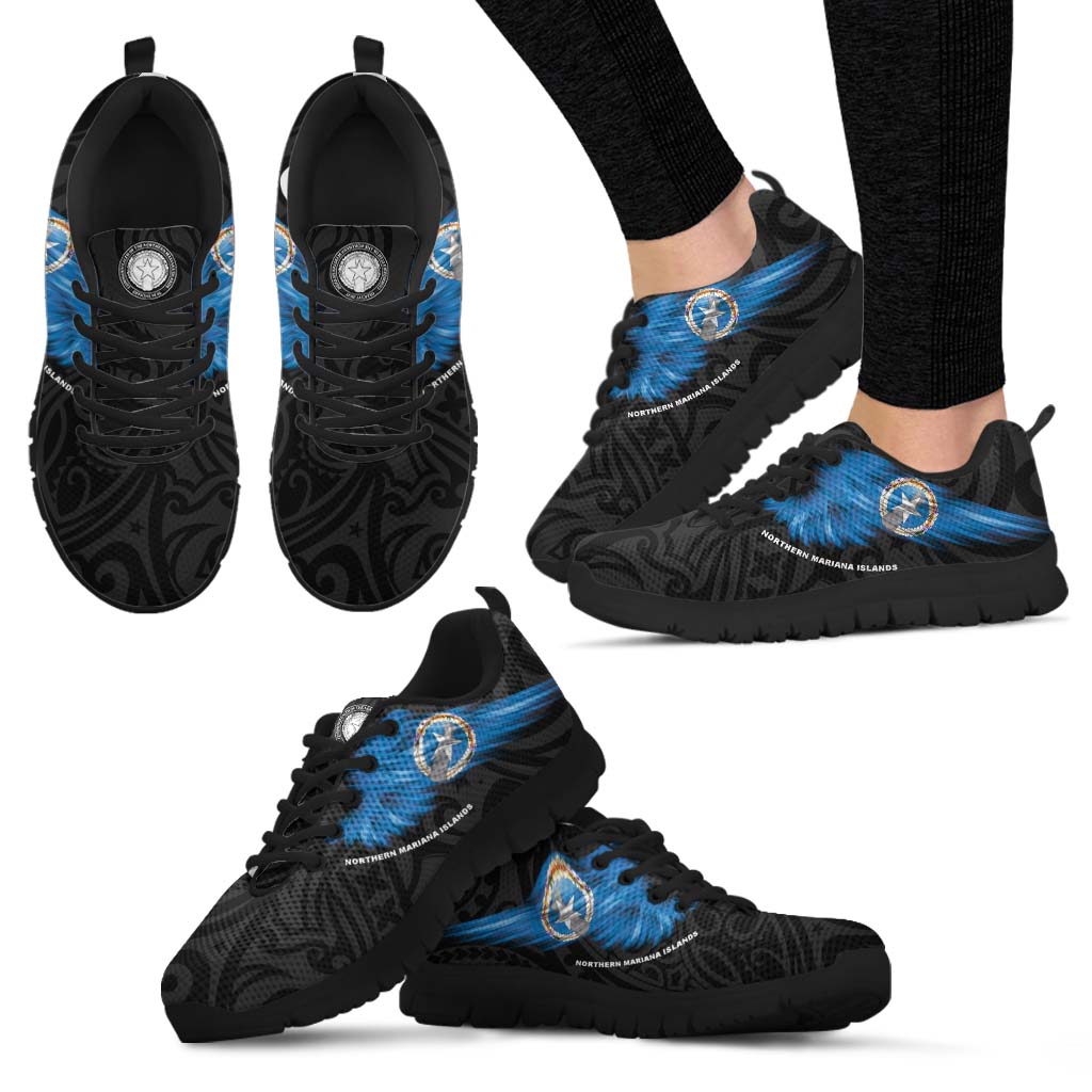 Northern Mariana Islands Sneakers - Flag Wing Sport Style