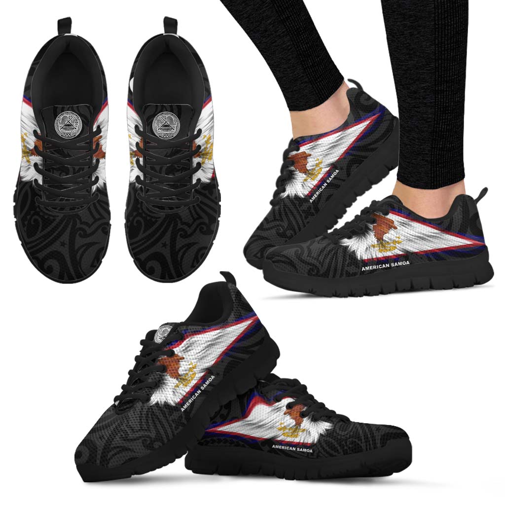 American Samoa Sneakers - Flag Wing Sport Style