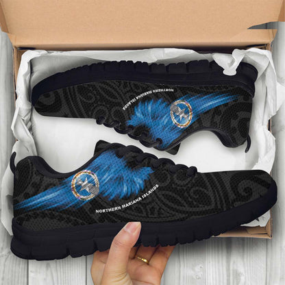 Northern Mariana Islands Sneakers - Flag Wing Sport Style