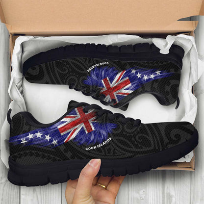 Cook Islands Sneakers - Flag Wing Sport Style