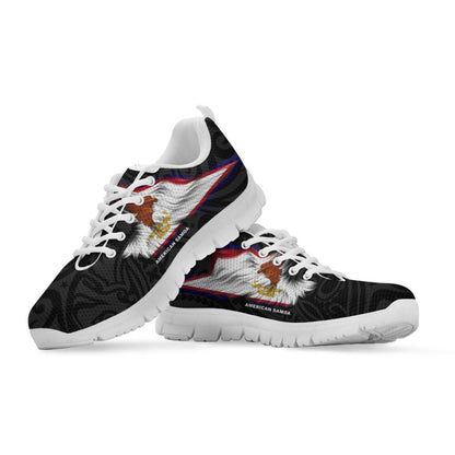American Samoa Sneakers - Flag Wing Sport Style