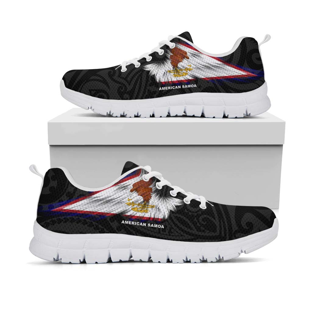 American Samoa Sneakers - Flag Wing Sport Style