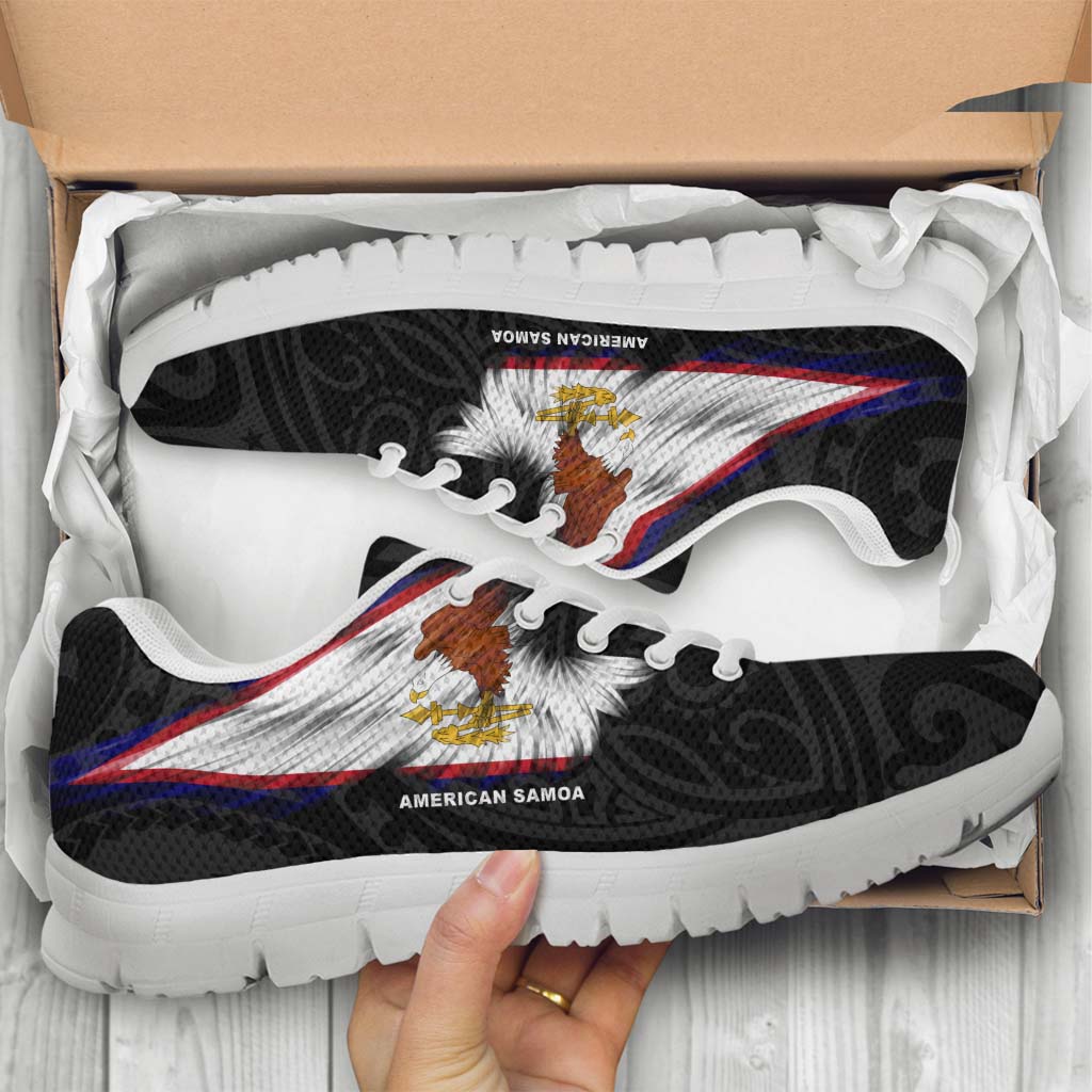 American Samoa Sneakers - Flag Wing Sport Style