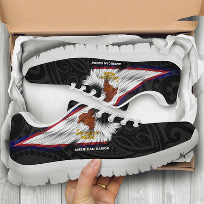 American Samoa Sneakers - Flag Wing Sport Style
