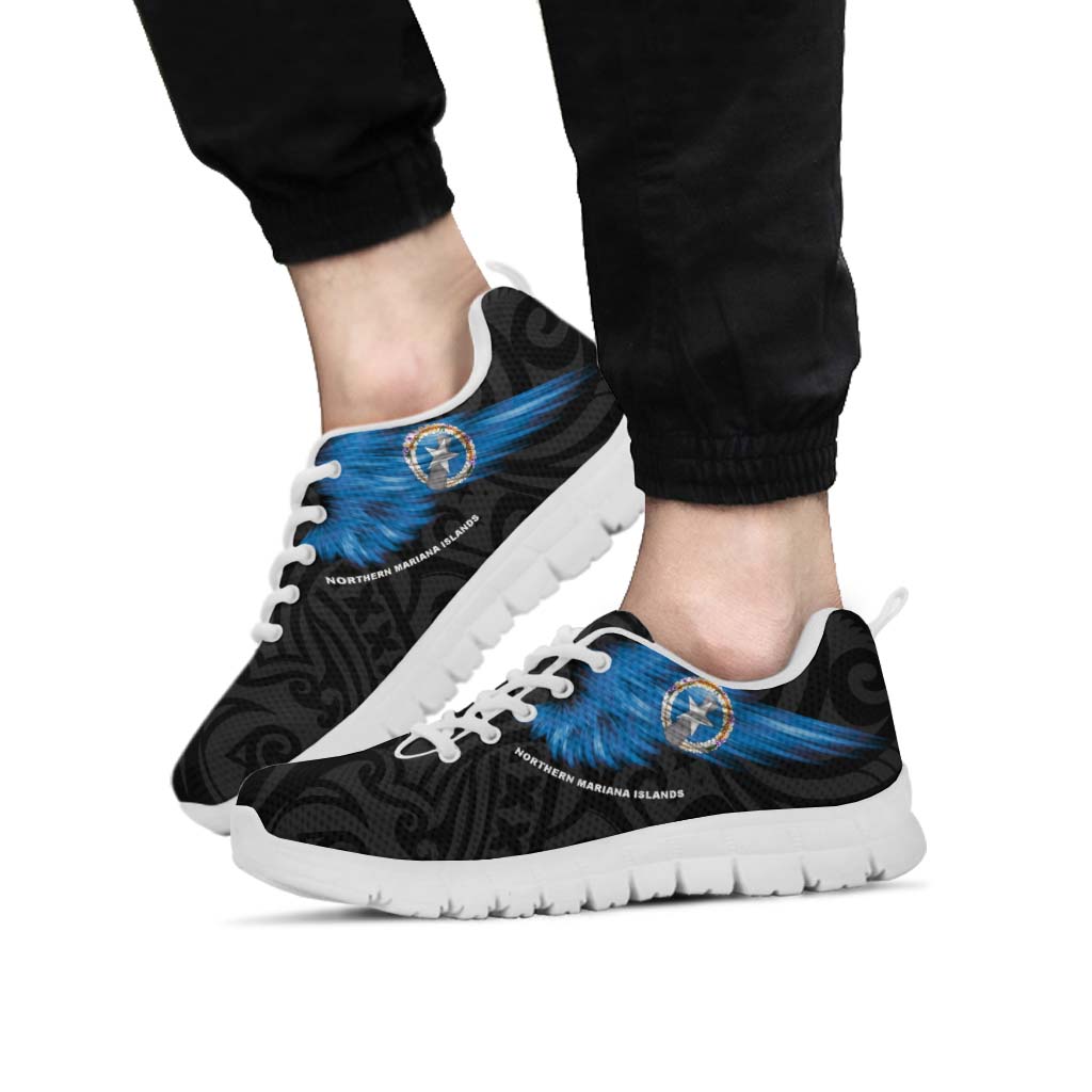 Northern Mariana Islands Sneakers - Flag Wing Sport Style