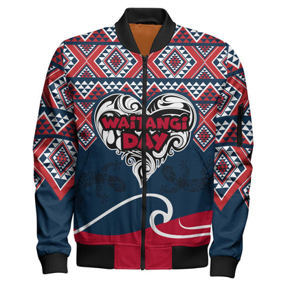 New Zealand Waitangi Day Bomber Jacket - New Zealand Culture Happy Waitangi Day Gold Coast