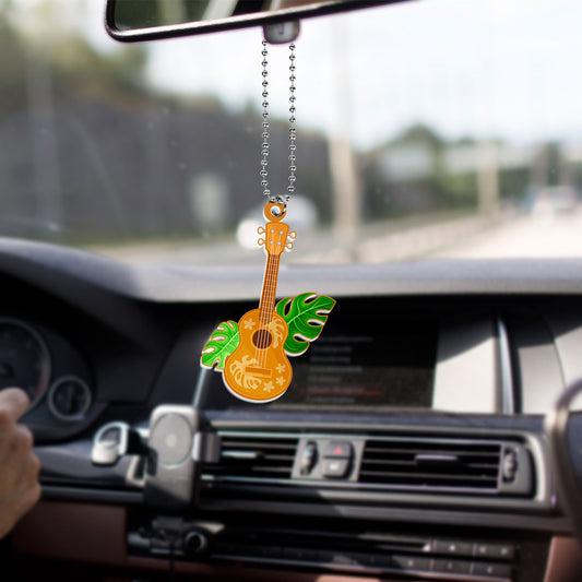 Hawaii Car Hanging Ornament Polynesian Guitar Tropical