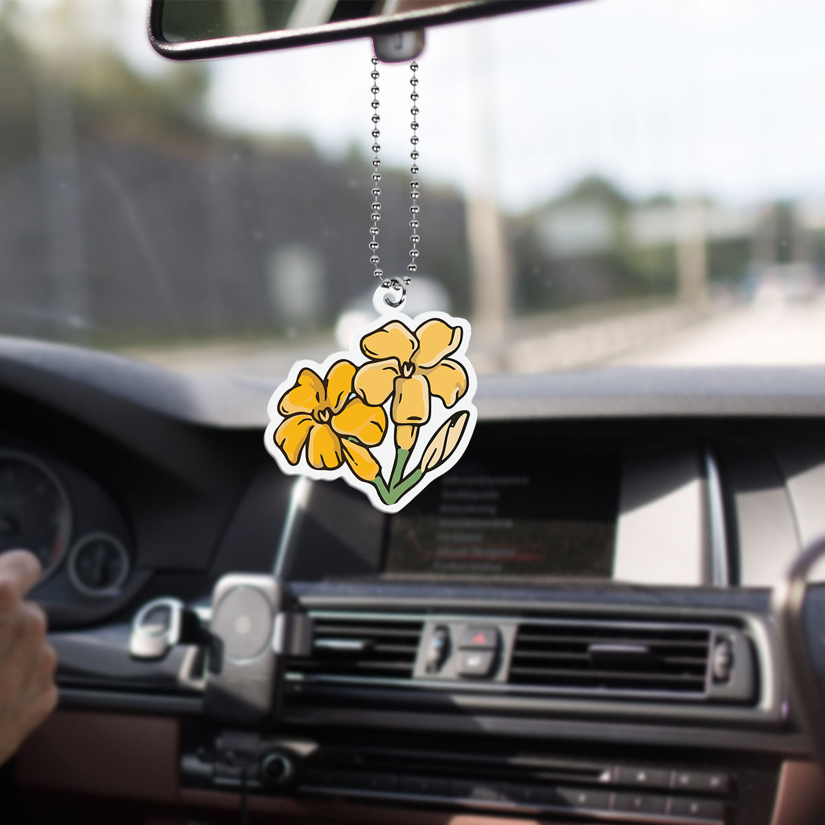 Hawaii Car Hanging Ornament Puakenikeni Cluster Flower