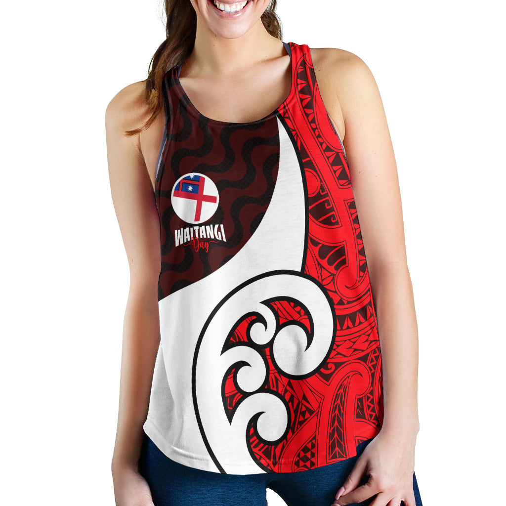 New Zealand Women Tank - Flag of the United Tribes of New Zealand Waitangi Day