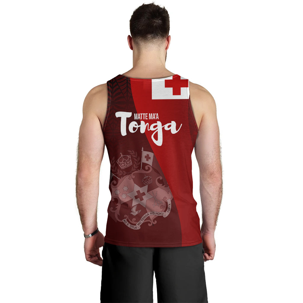 Tonga Men Tank Top - National Day Tonga Coat Of Arms Polynesian
