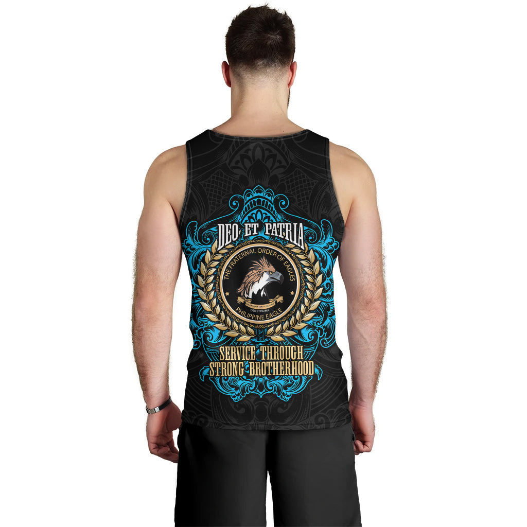 Philippines Men Tank Top - Philippine Eagles Ornament Vintage Style
