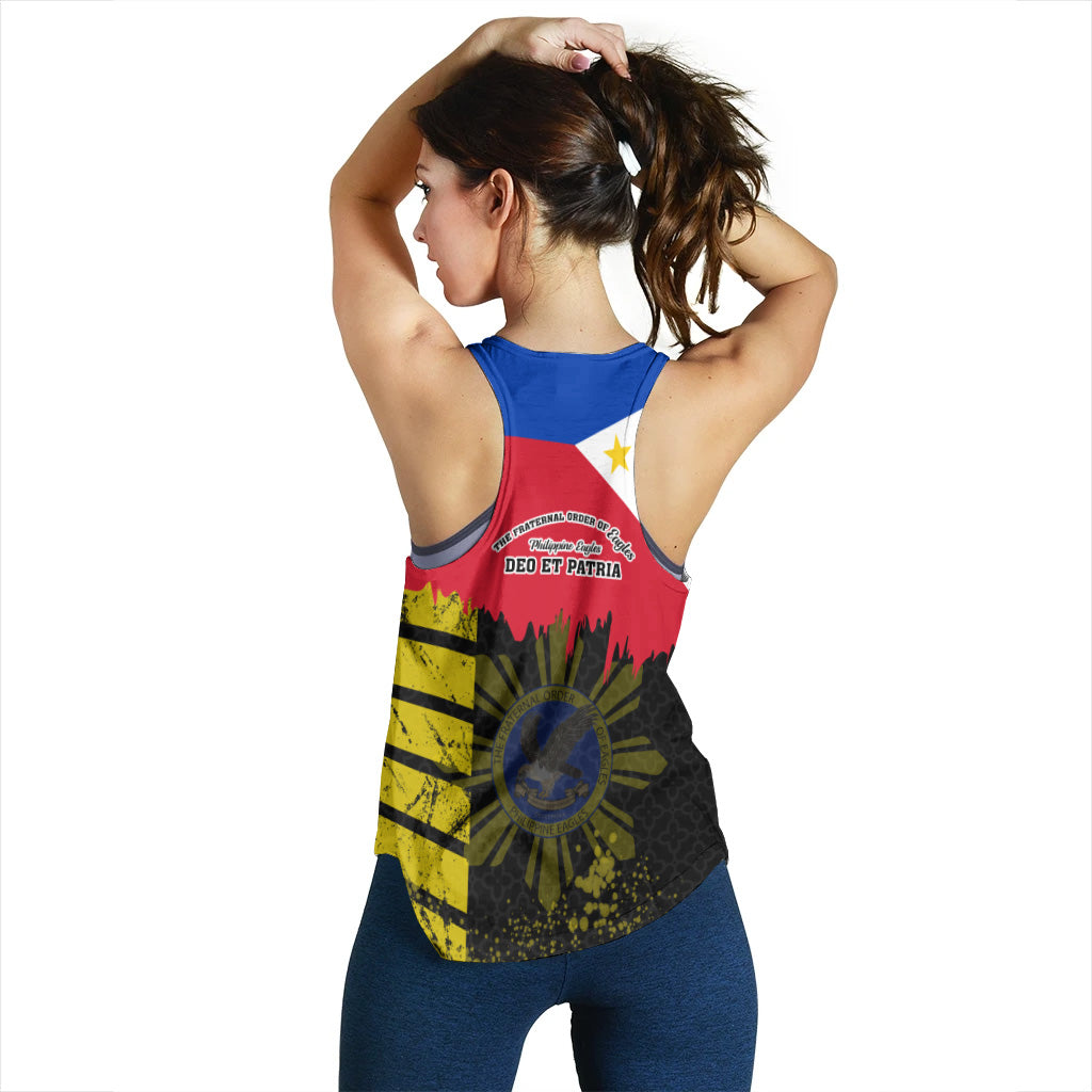 Philippines Women Racerback Tank - Philippine Eagles Filipino Flag