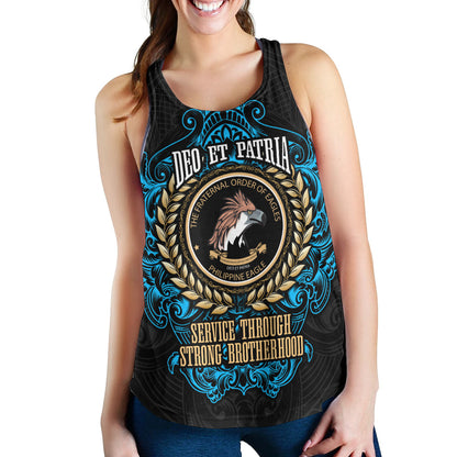 Philippines Women Tank - Philippine Eagles Ornament Vintage Style
