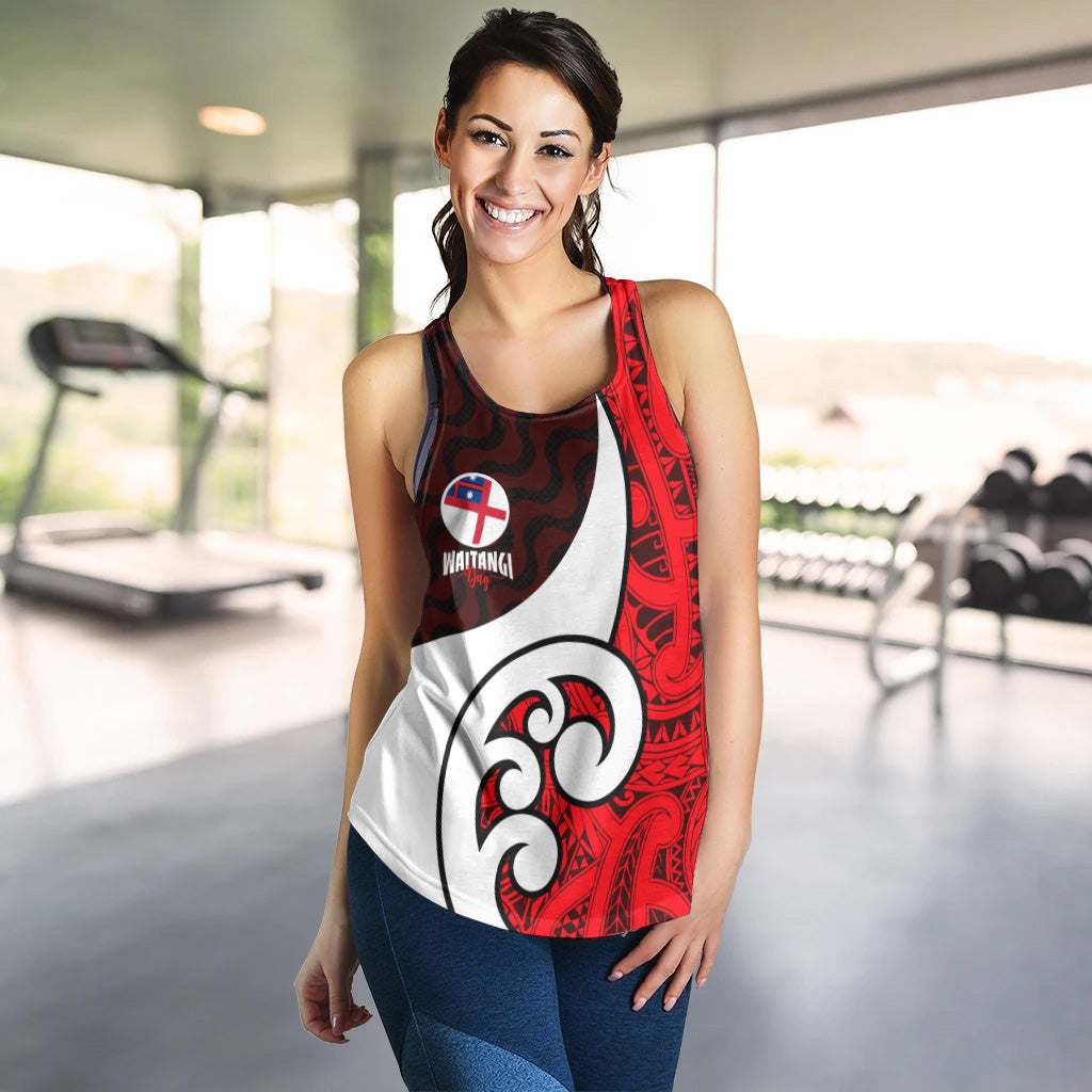 New Zealand Women Tank - Flag of the United Tribes of New Zealand Waitangi Day