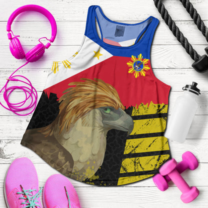Philippines Women Racerback Tank - Philippine Eagles Filipino Flag