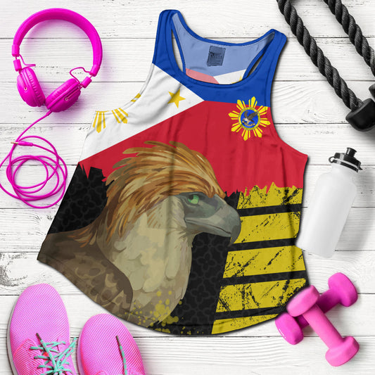 Philippines Women Racerback Tank - Philippine Eagles Filipino Flag