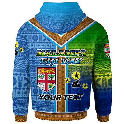 Malampa Fiji Day Hoodie - Custom Malampa Flag Fiji Tapa Patterns Hoodie
