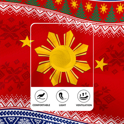 Philippines Filipinos Rugby Jersey Maligayang Pasko Christmas Parol Style