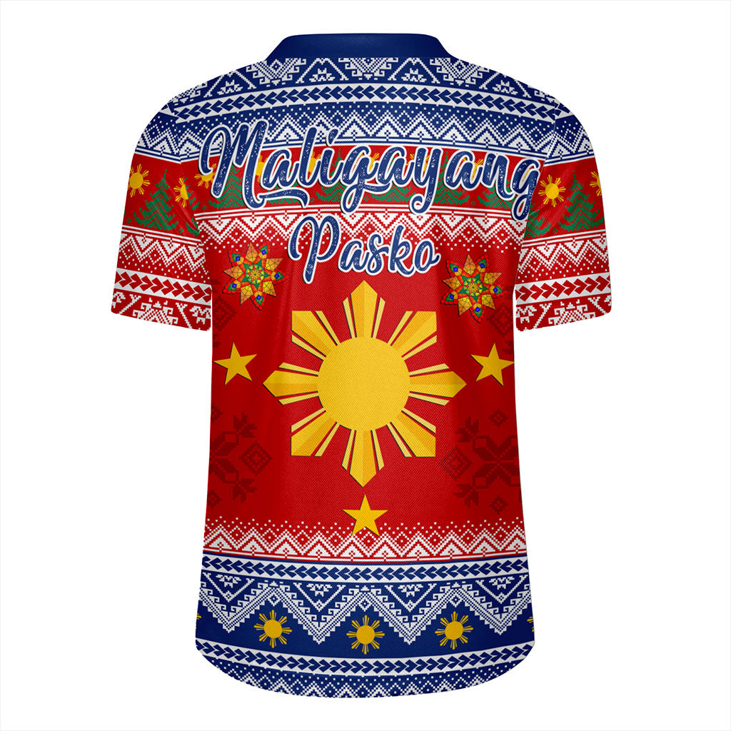 Philippines Filipinos Rugby Jersey Maligayang Pasko Christmas Parol Style