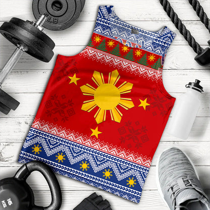 Philippines Filipinos Tank Top Maligayang Pasko Christmas Parol Style