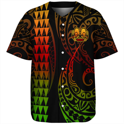 Marquesas Islands Baseball Shirt Kakau Style