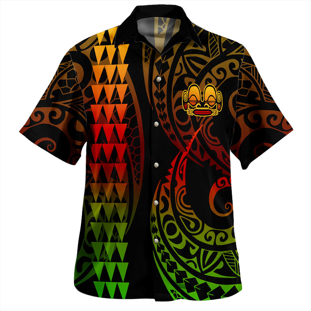 Marquesas Islands Hawaiian Shirt Kakau Style