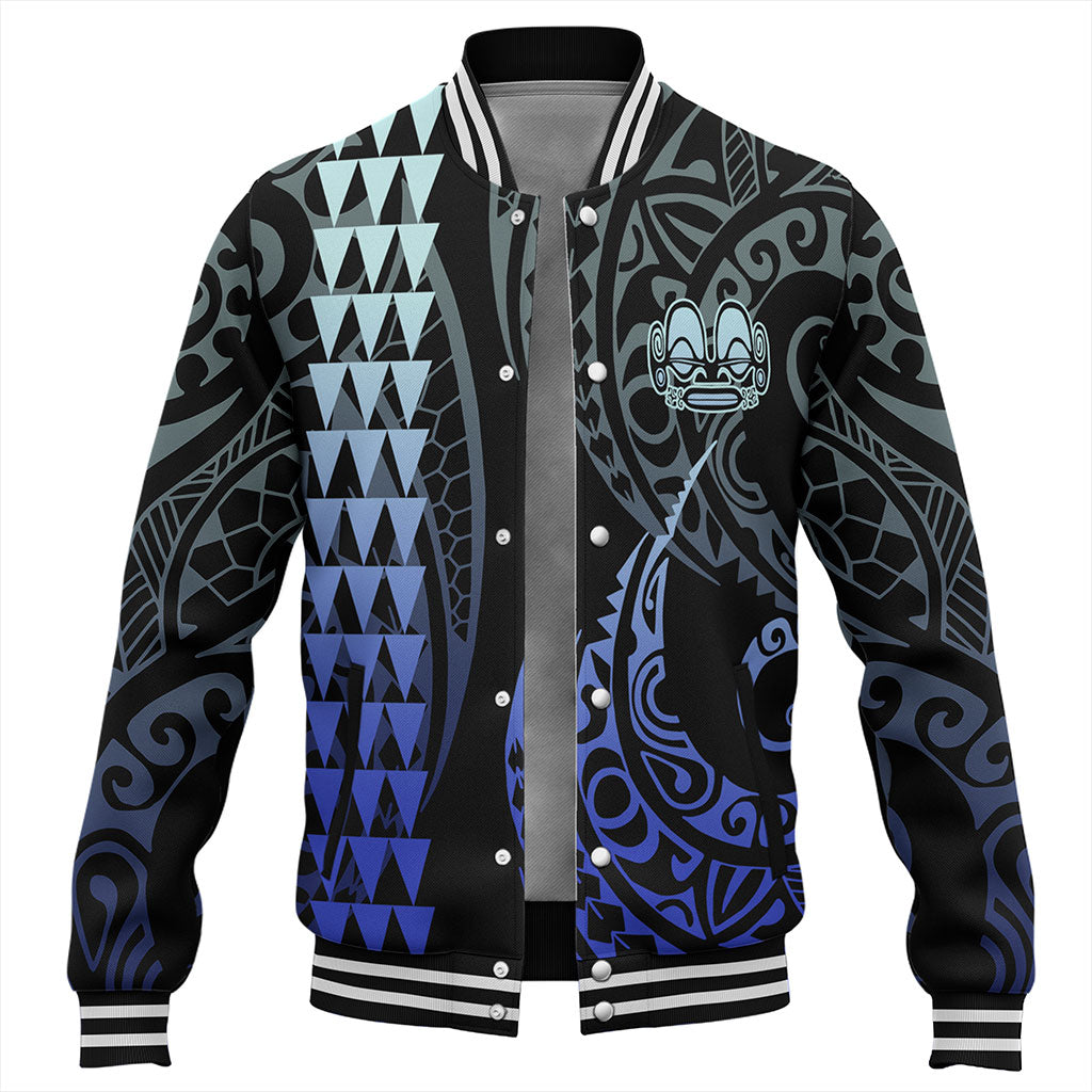Marquesas Islands Baseball Jacket Kakau Style