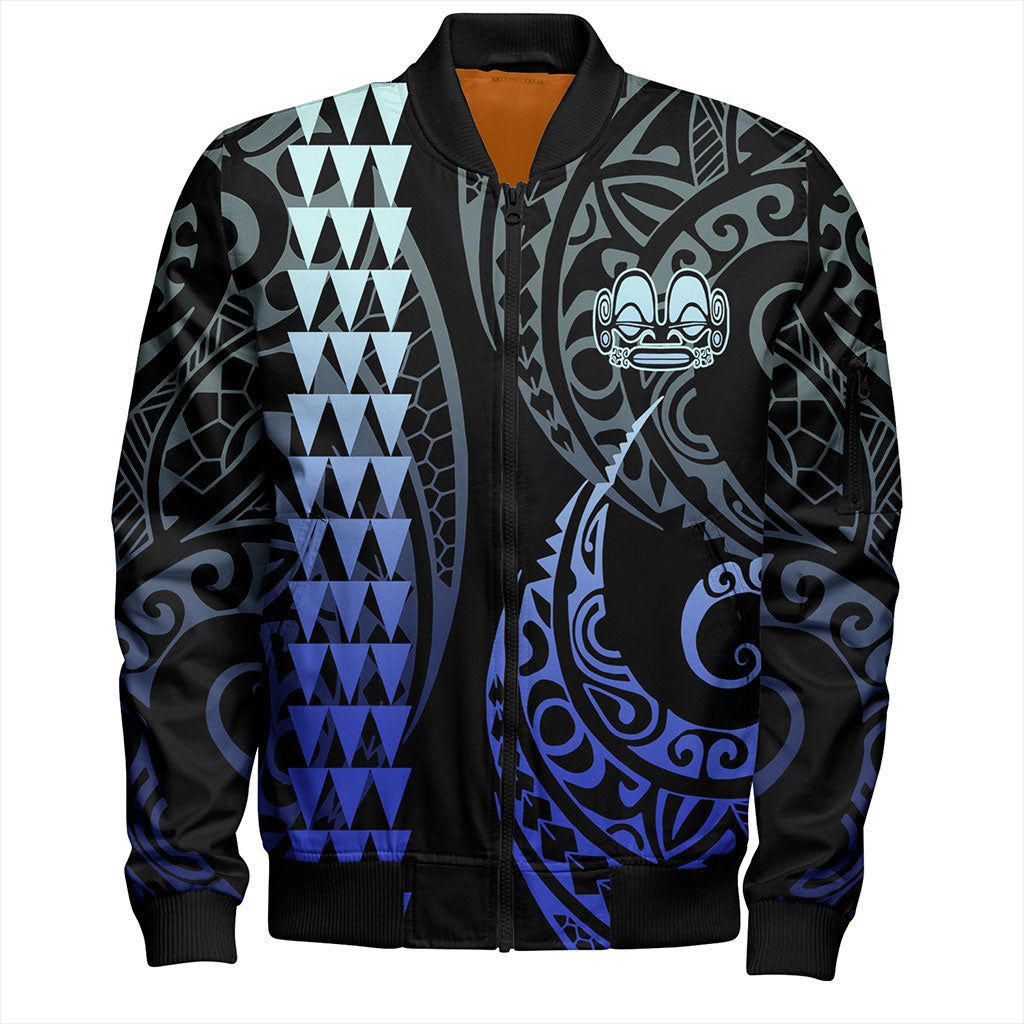 Marquesas Islands Bomber Jacket Kakau Style