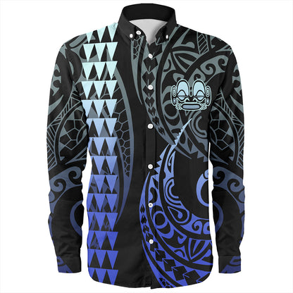 Marquesas Islands Long Sleeve Shirt Kakau Style