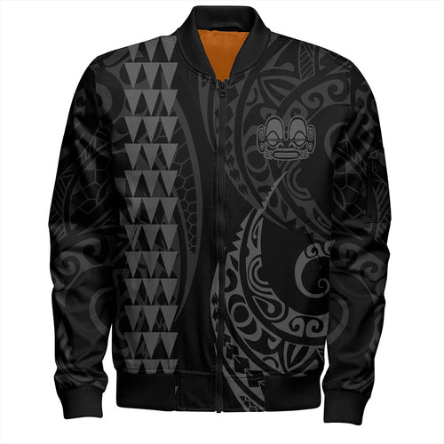 Marquesas Islands Bomber Jacket Kakau Style
